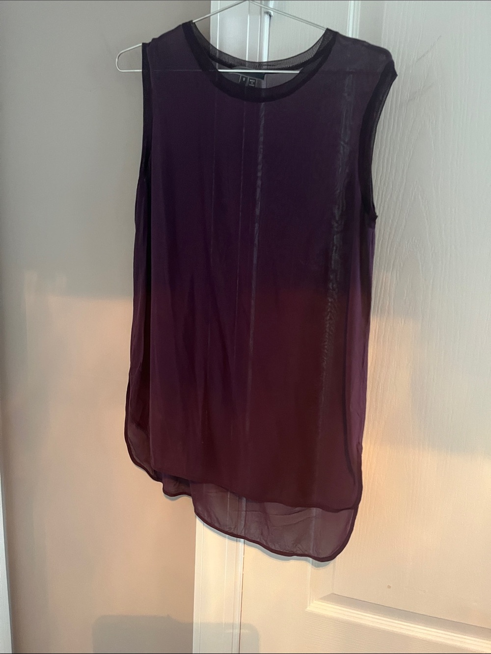 Vince Sheer Sleeveless Camisole in Deep Purple like new! Silk